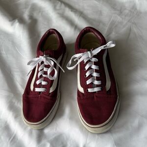 Burgundy Van Old Skool Sneakers